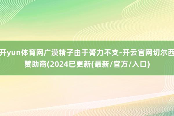 开yun体育网广漠精子由于膂力不支-开云官网切尔西赞助商(2024已更新(最新/官方/入口)